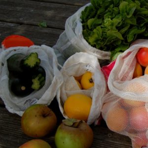 les fruits et les légumes en filets
