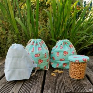 3 sacs à vrac et leur bocal - mon filet m'emballe