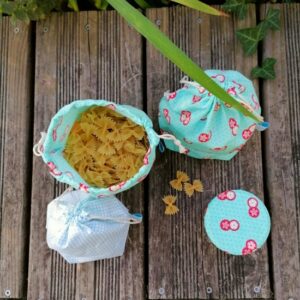 Lot de 3 sacs à vrac -China blue - mon filet m'emballe