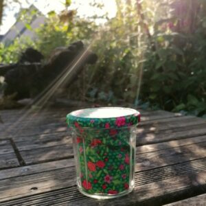 mon filet m'emballe - lot de 3 sacs à vrac -rose- dans leur bocal assorti