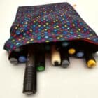 la pochette de rangement en tissu étoiles