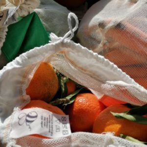 les filets à fruits et légumes en coton éthiques et locaux