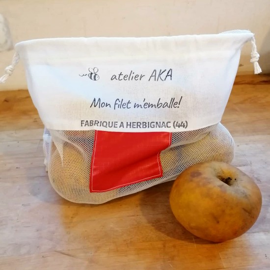 mon filet m'emballe - le filet à fruits et légumes en coton taille unique pour les grandes enseignes