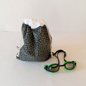 mon filet m'emballe - sac étanche en toile enduite myosotis noir