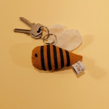 porte-clé abeille de #monfiletmemballe