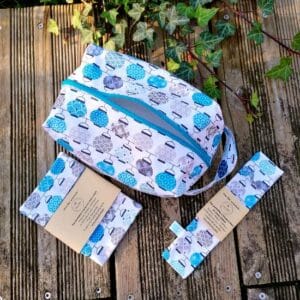 coffret de voyage coloris lampion bleu
