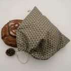 sac à pain boule moyen gris foncé