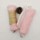 serviette douce rose pâle