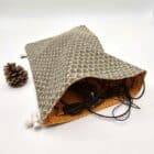 la pochette de rangement en tissu