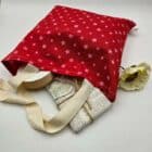 sac tote bag coloris rouge